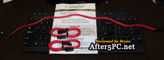 Computer Hard Drive 3-Pack SATA Data Cable from Golden Rule Technologies